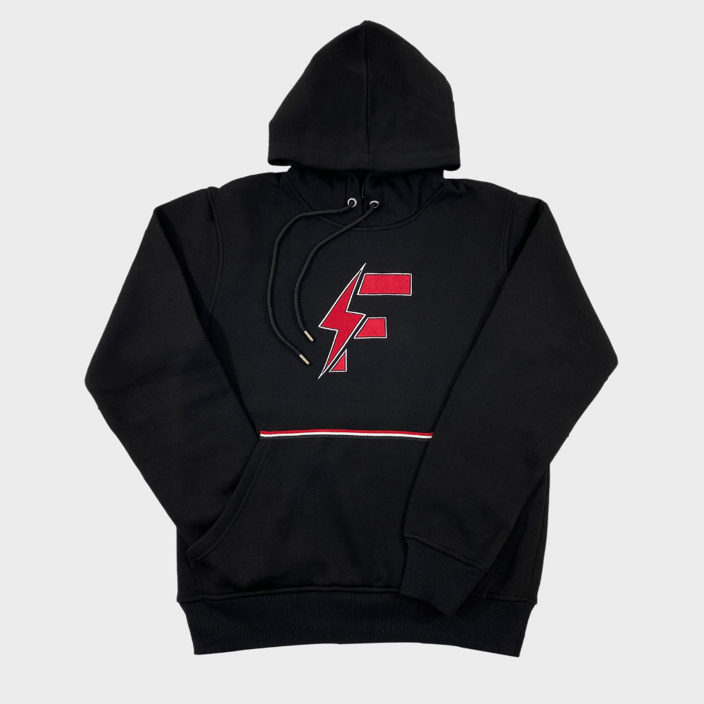 Bolt Series Black Pullover Hoodie