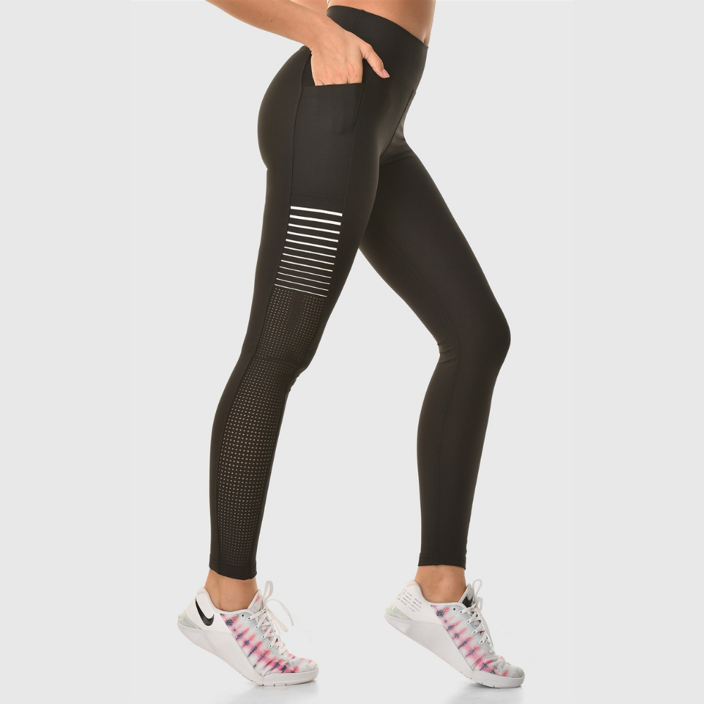 Faz Fit Laser Cut Training Mesh Leggings